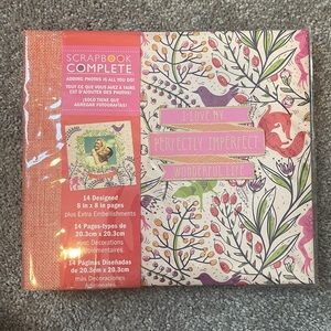 NWT Scrapbook Complete with 14 designed pages
